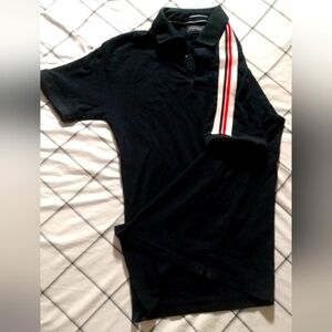 Denim & Flower/ Ricky Singh - Polo Slim fit blue & red - men's size (s) USA